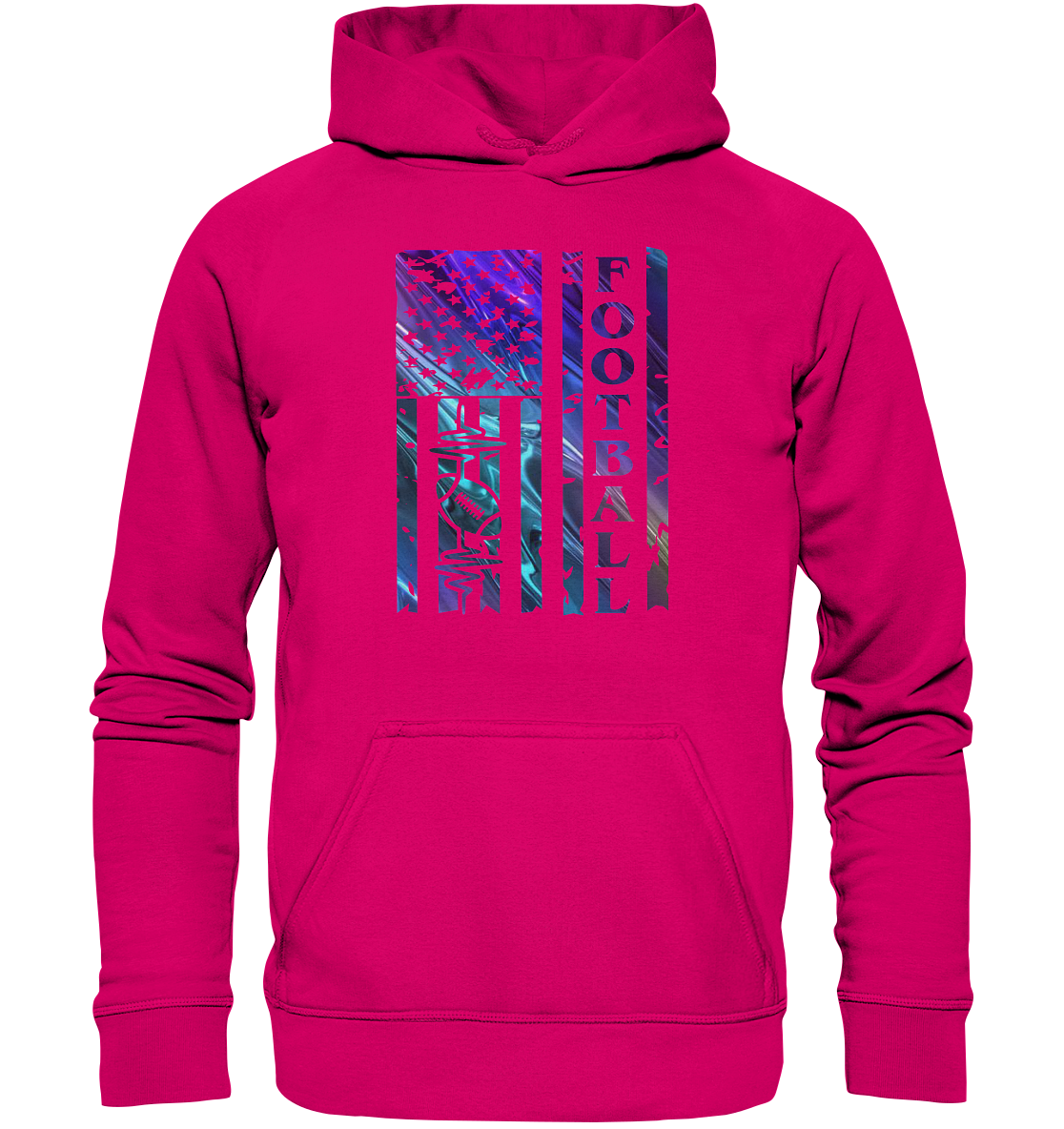 USA Football Flag - Basic Unisex Hoodie
