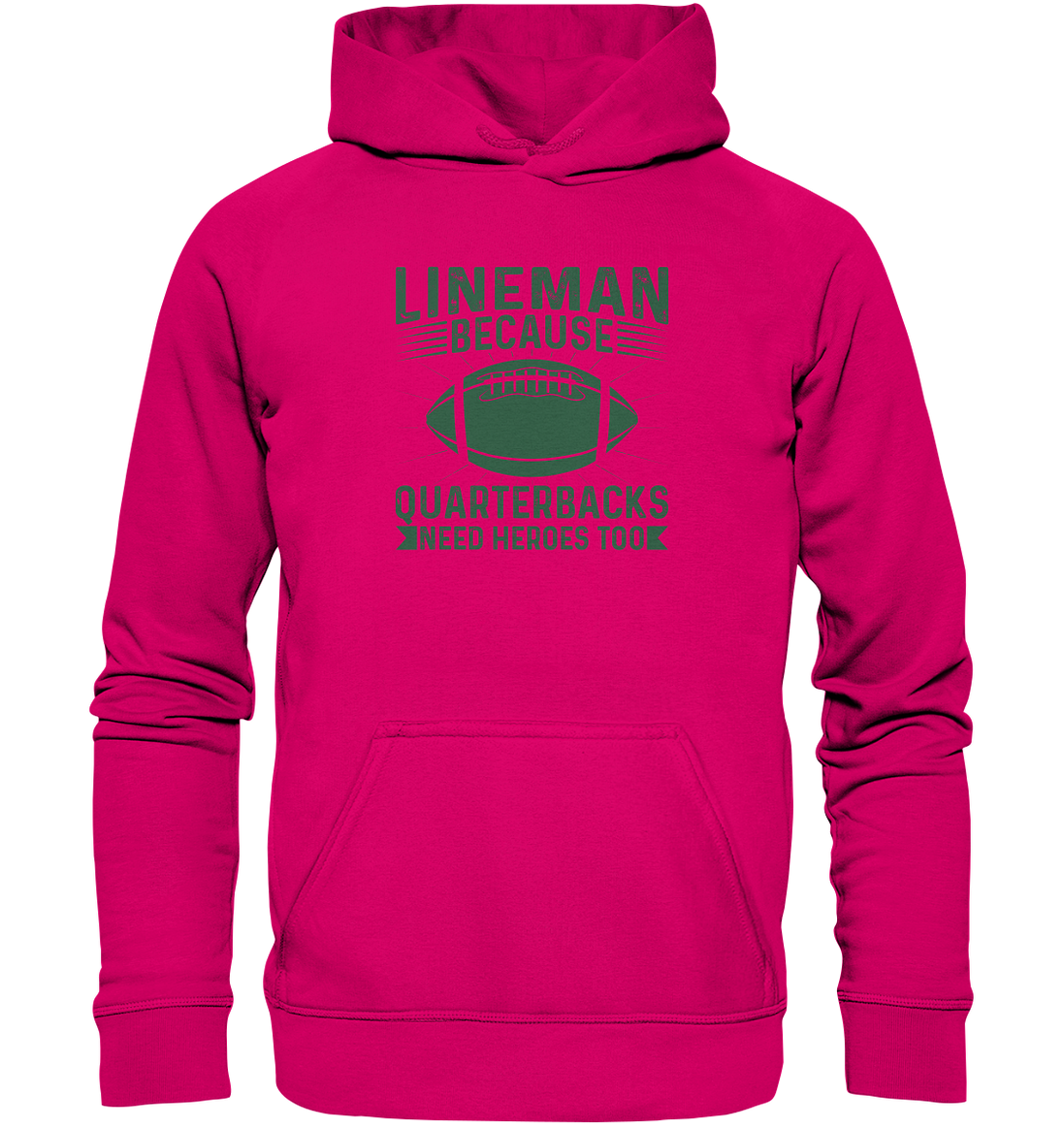Lineman Heroes Green - Basic Unisex Hoodie