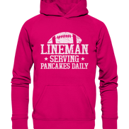 Lineman Serving Pancakes - Basic Unisex Hoodie