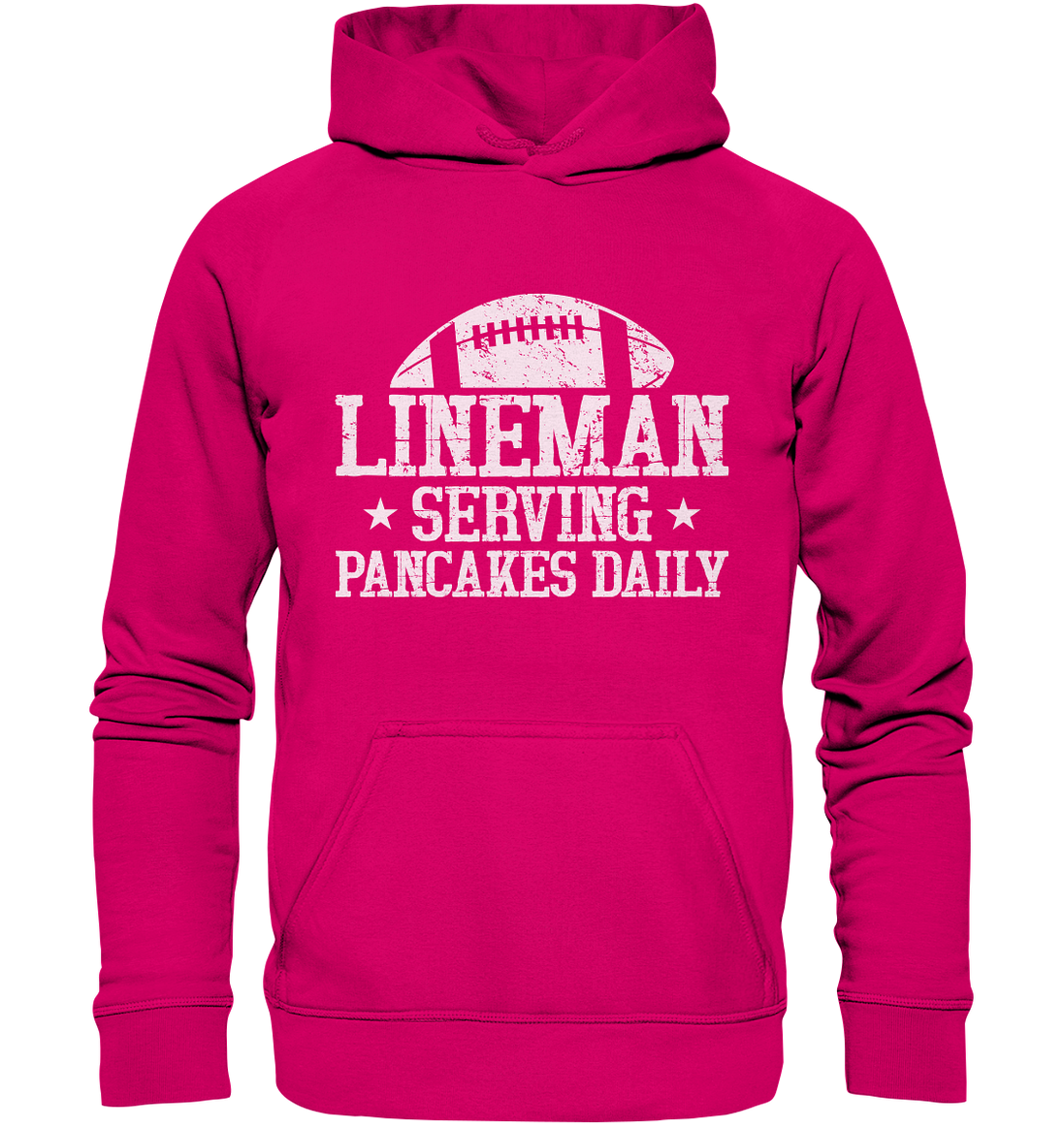 Lineman Serving Pancakes - Basic Unisex Hoodie