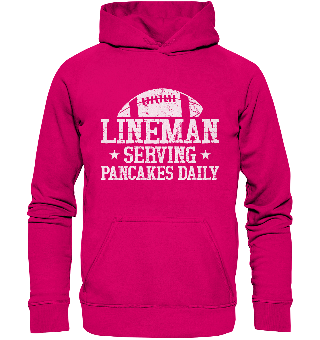 Lineman Serving Pancakes - Basic Unisex Hoodie