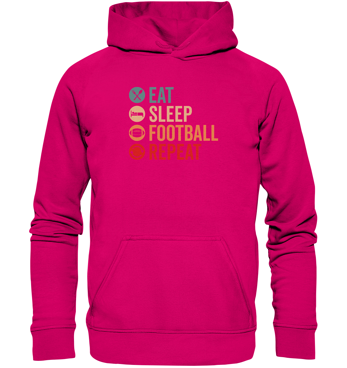 Eat Sleep Football Repeat - Basic Unisex Hoodie