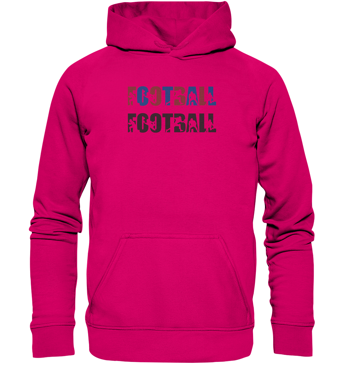 Football Silhouette - Basic Unisex Hoodie