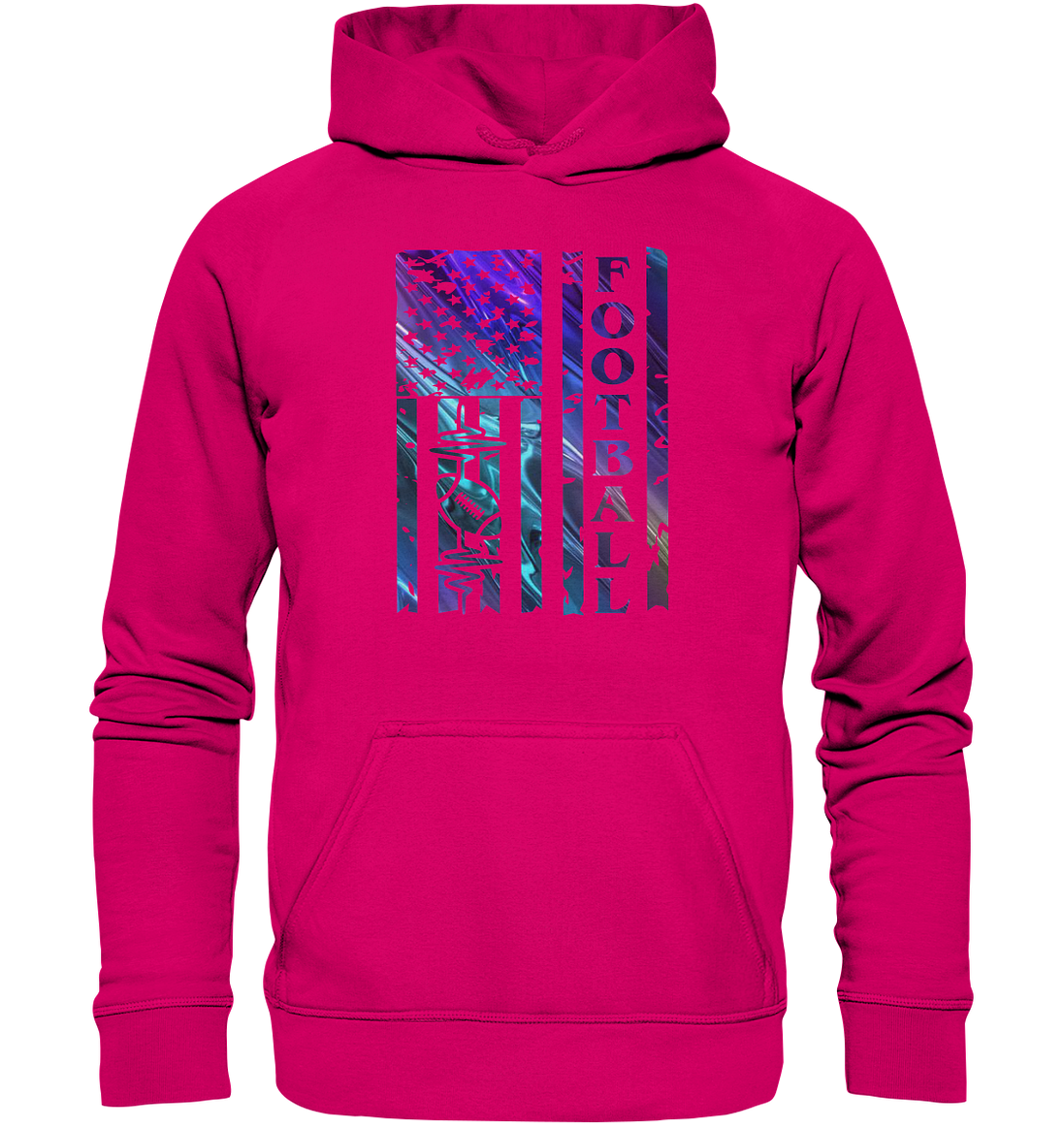 USA Football Flag - Basic Unisex Hoodie