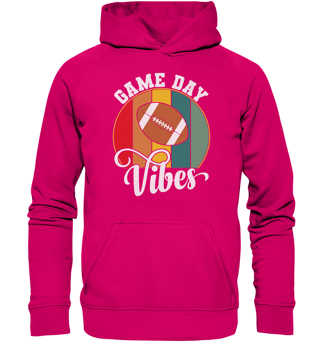 Game Day Vibes White - Basic Unisex Hoodie