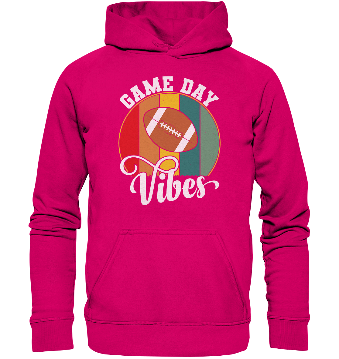 Game Day Vibes White - Basic Unisex Hoodie