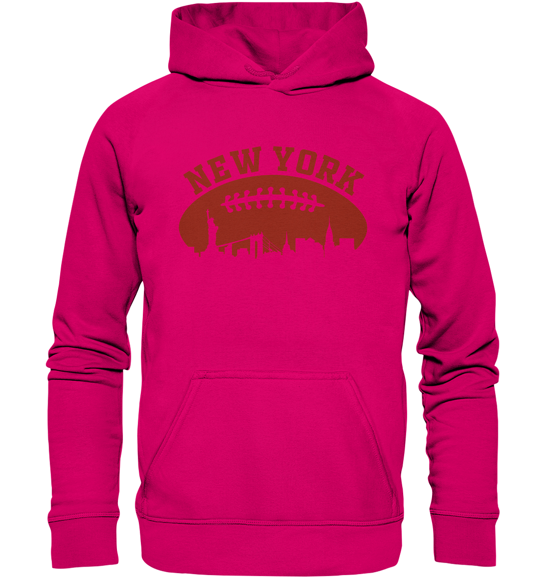 New York Football Silhoutte  - Basic Unisex Hoodie