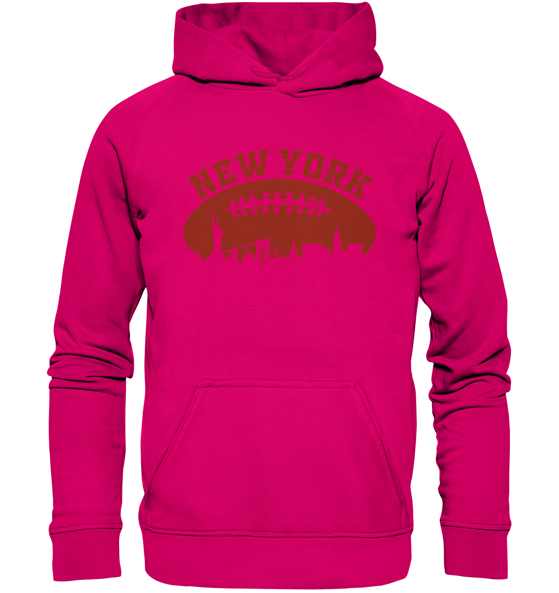 New York Football Silhoutte  - Basic Unisex Hoodie
