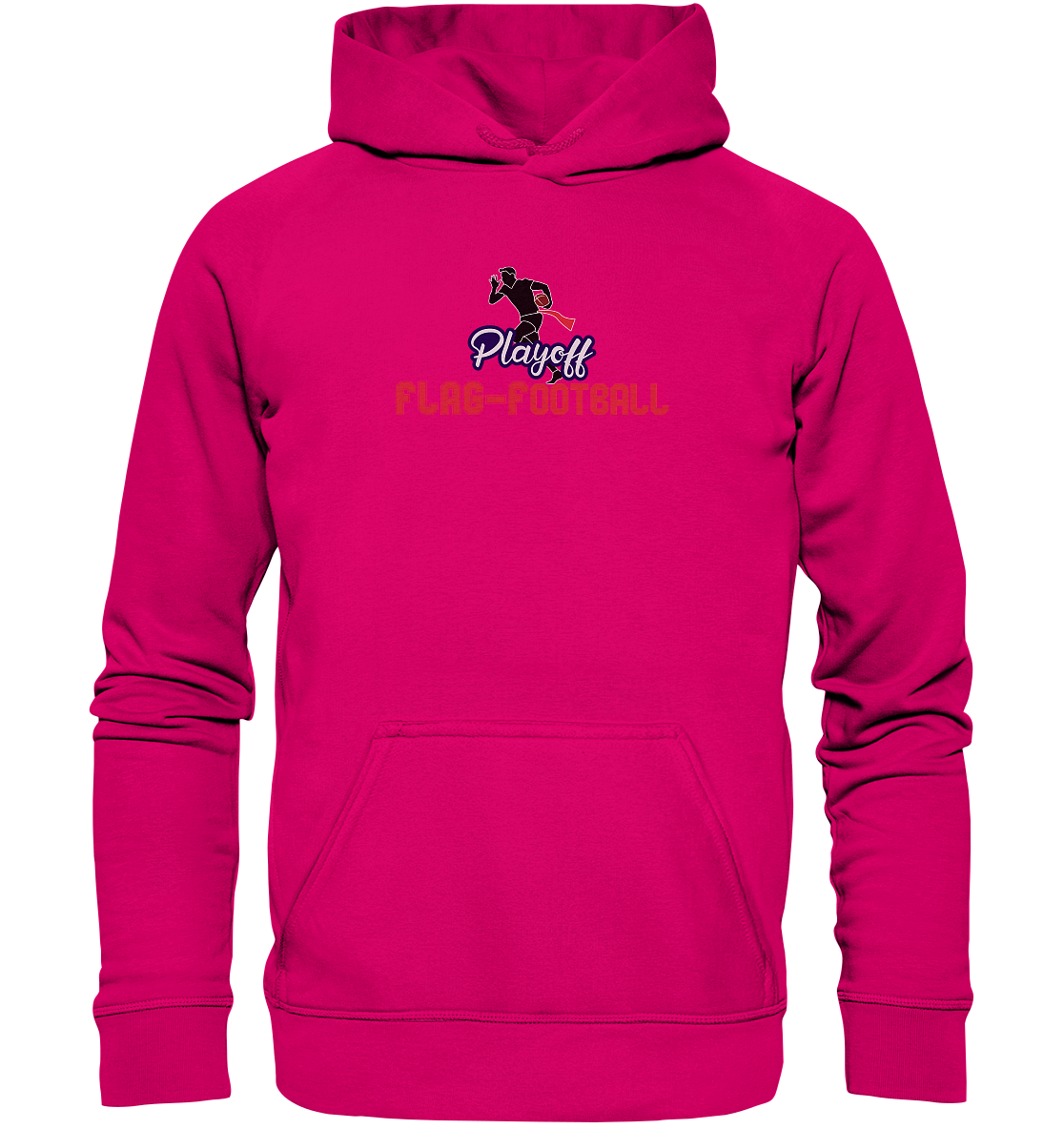 Playoff Flag Football  Men red - Basic Unisex Hoodie