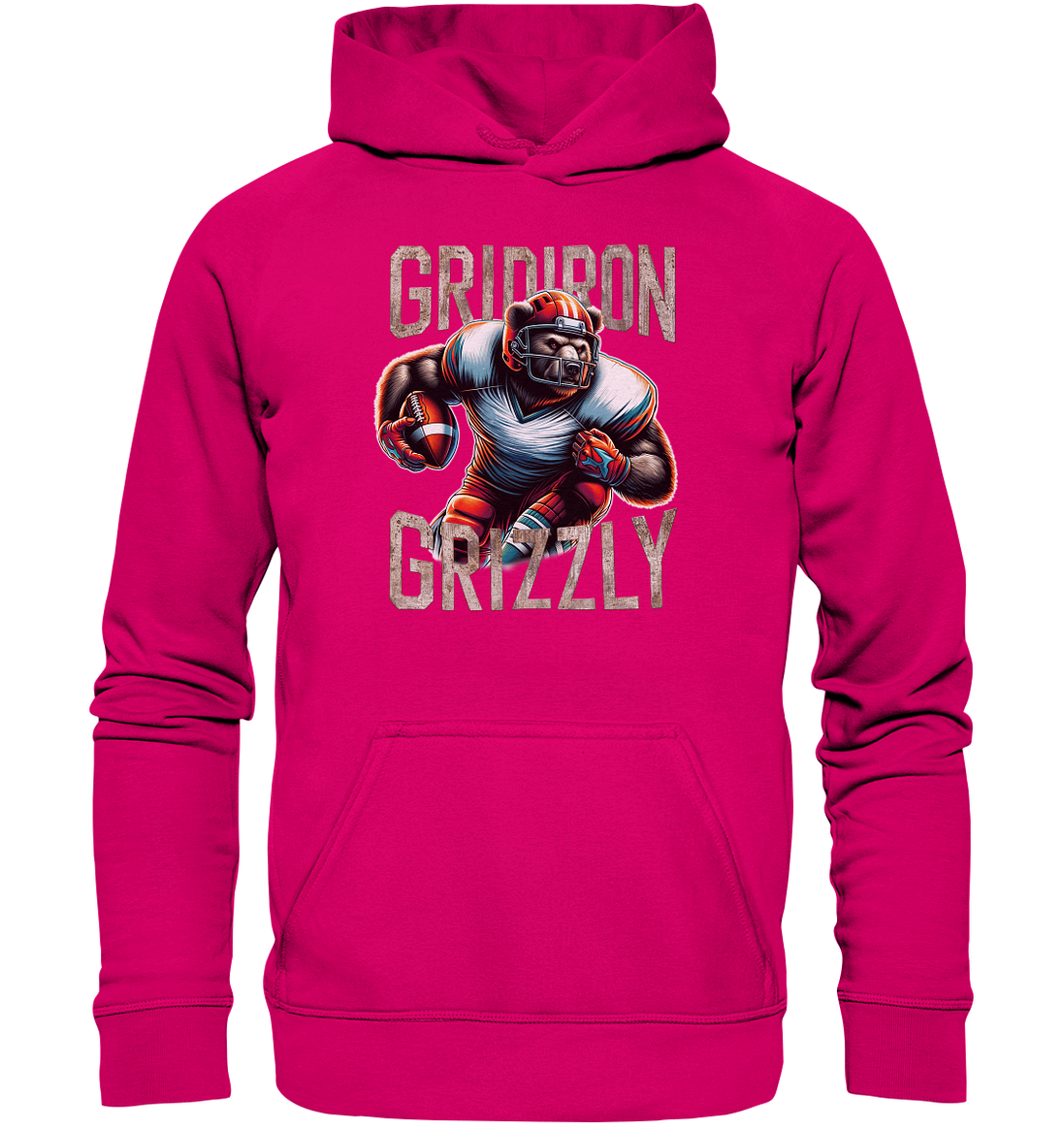 Gridiron Grizzly - Basic Unisex Hoodie
