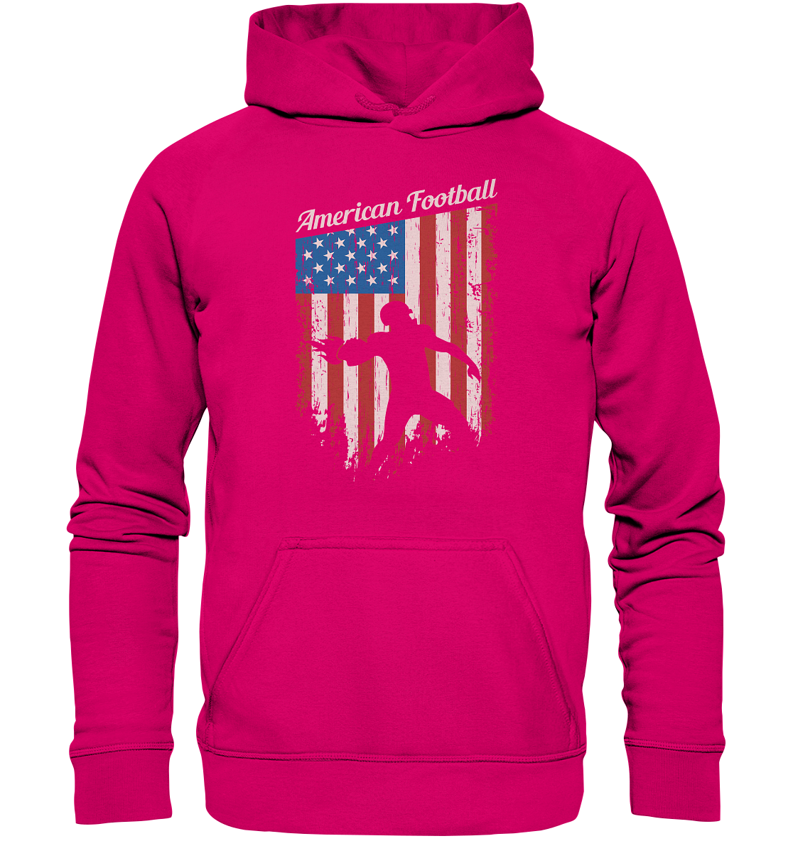 American Football Banner - Basic Unisex Hoodie