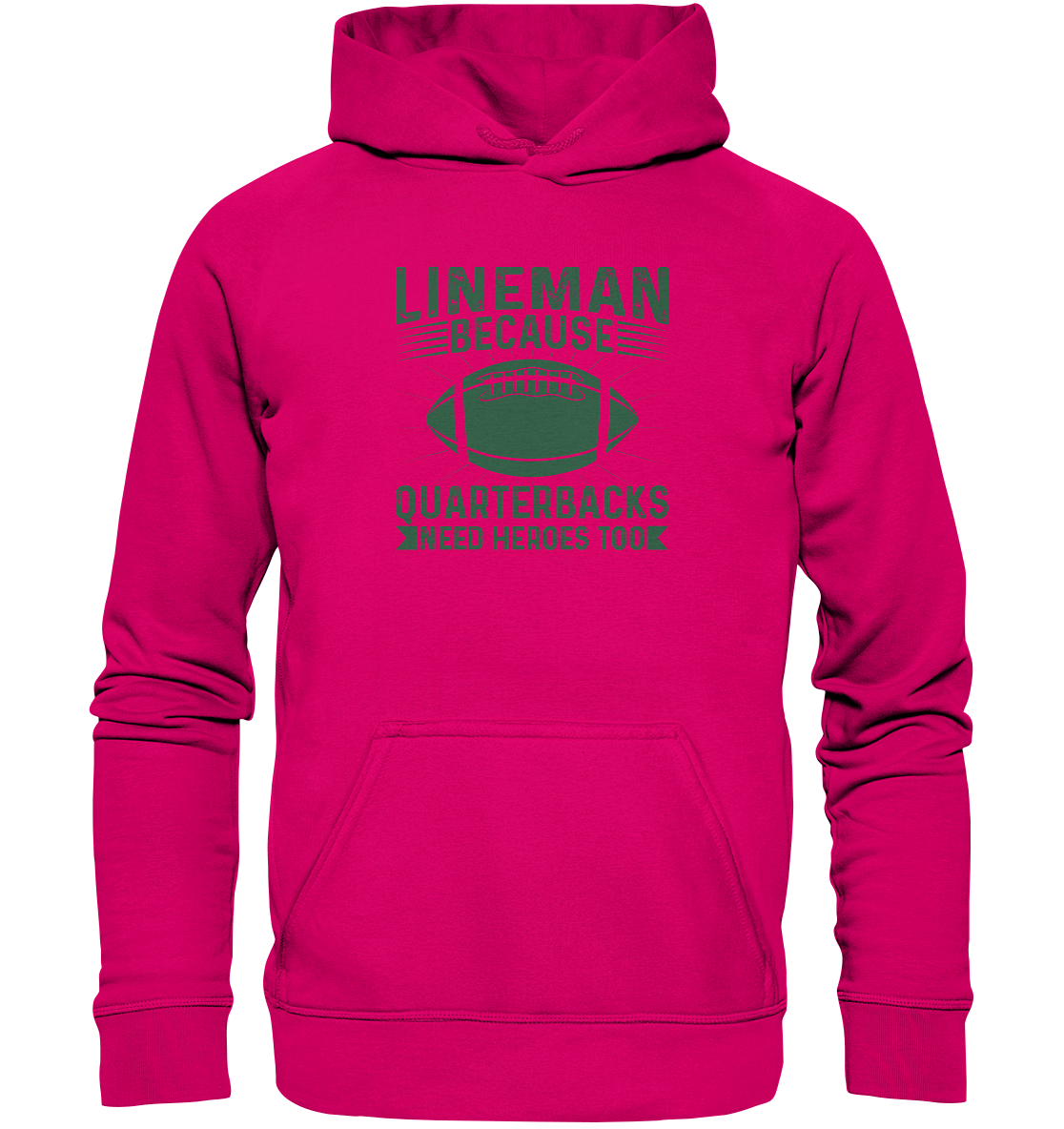 Lineman Heroes Green - Basic Unisex Hoodie