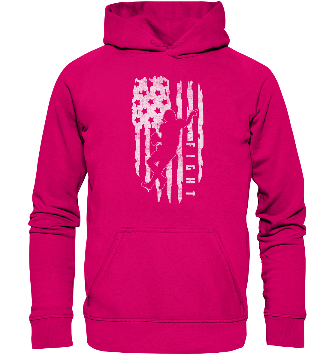 USA Flag Fight - Basic Unisex Hoodie