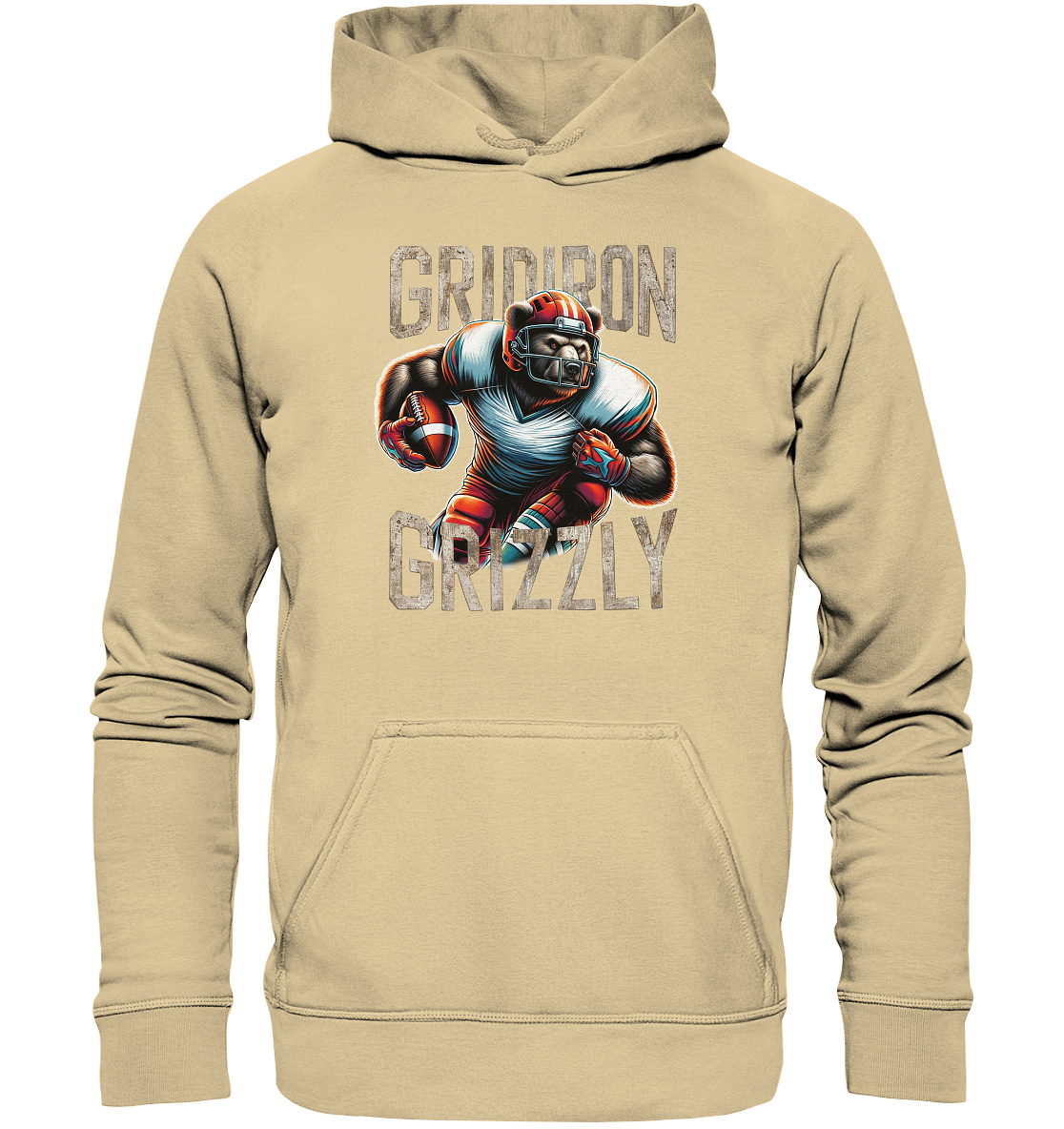 Gridiron Grizzly - Basic Unisex Hoodie