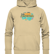 Flag Football Word Bubble - Basic Unisex Hoodie
