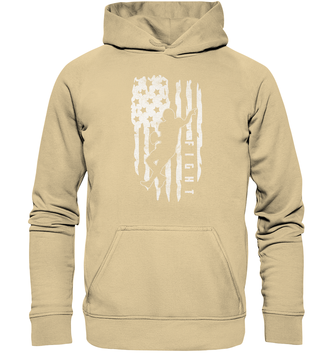 USA Flag Fight - Basic Unisex Hoodie