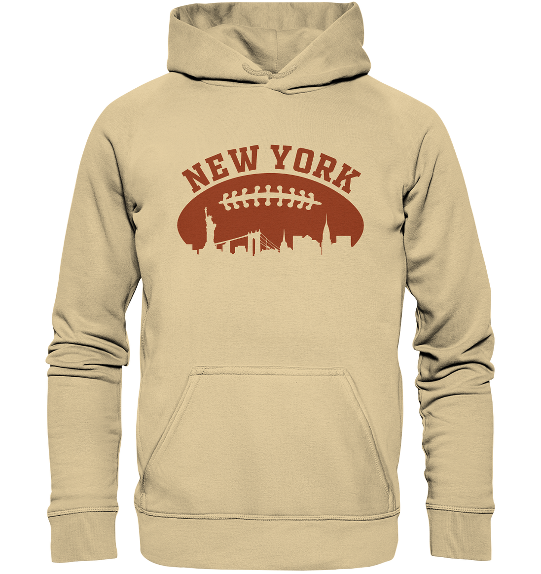 New York Football Silhoutte  - Basic Unisex Hoodie