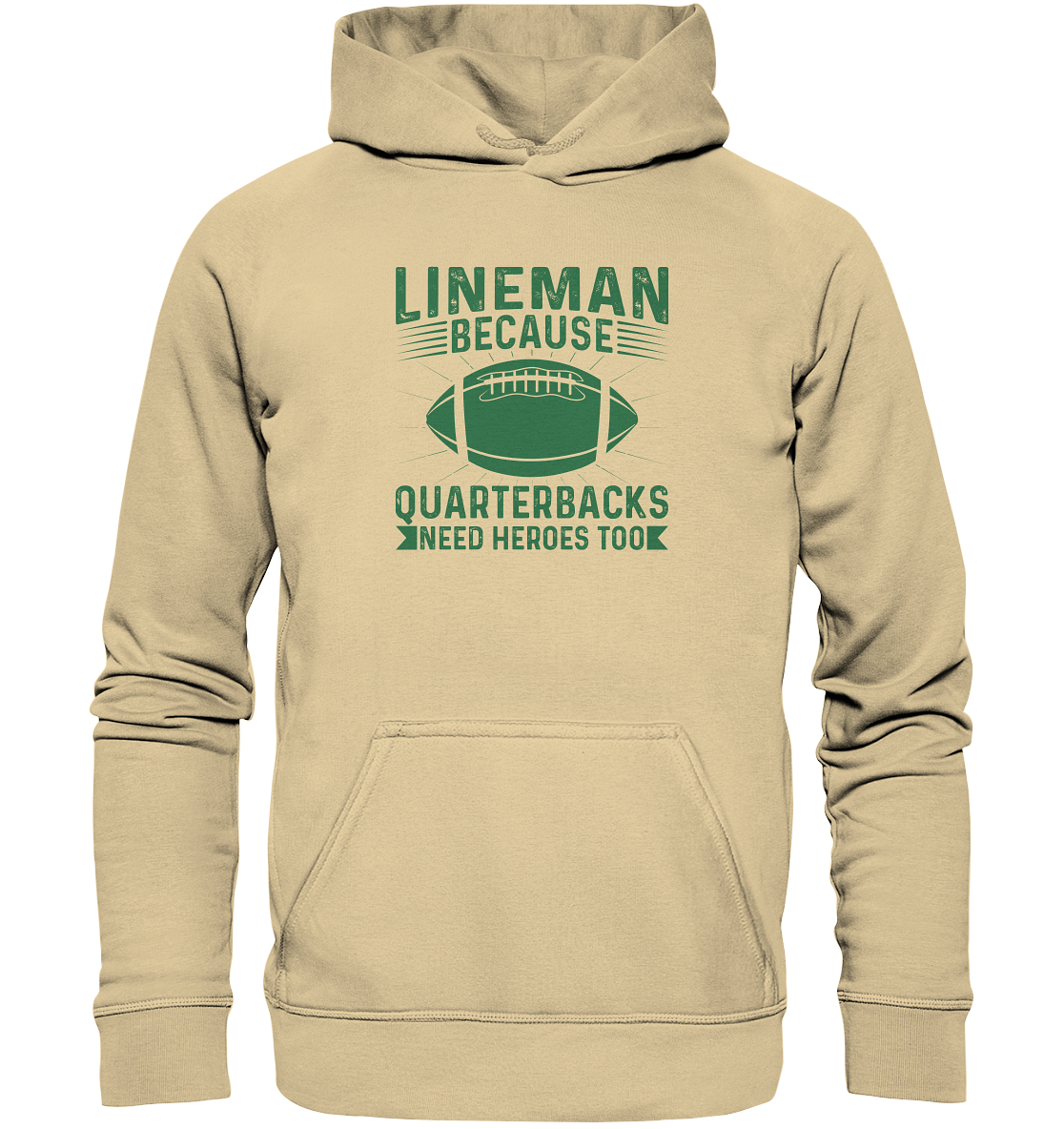Lineman Heroes Green - Basic Unisex Hoodie