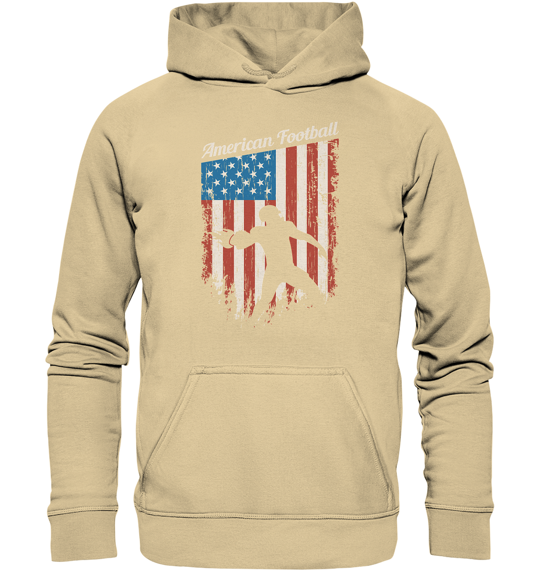 American Football Banner - Basic Unisex Hoodie