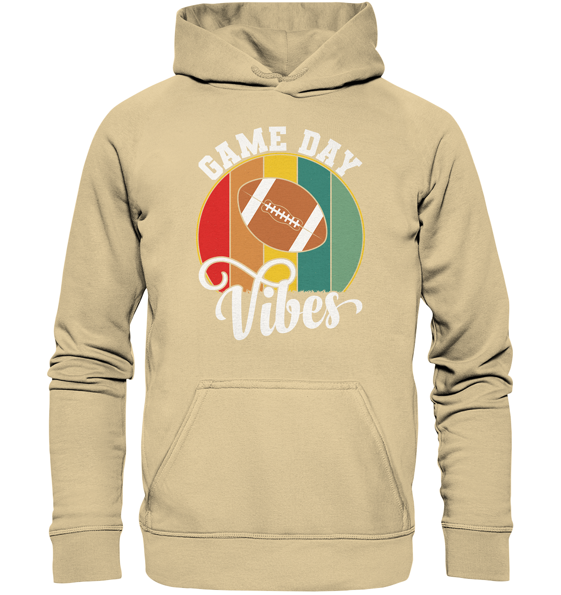 Game Day Vibes White - Basic Unisex Hoodie