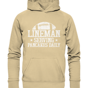 Lineman Serving Pancakes - Basic Unisex Hoodie