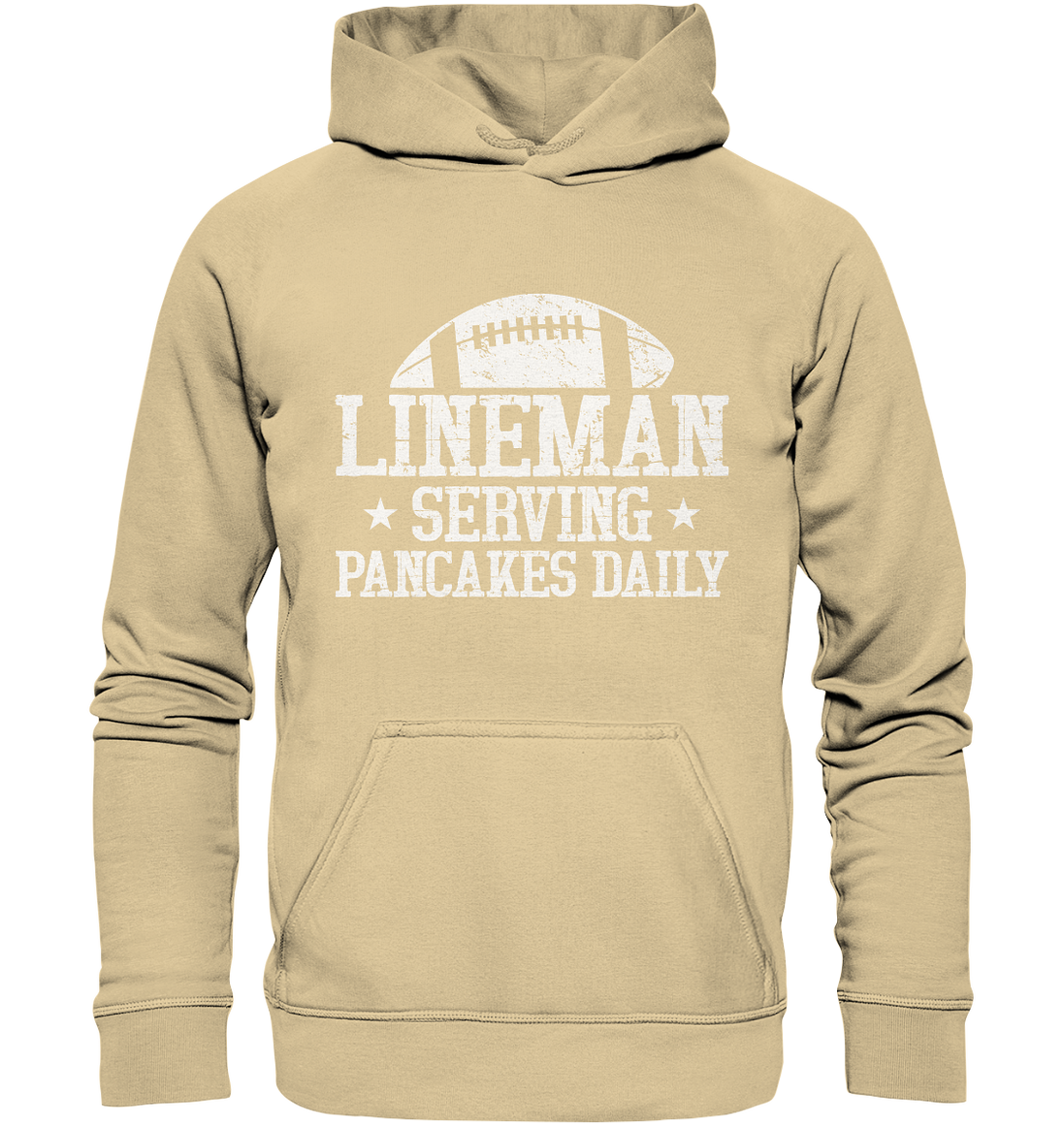 Lineman Serving Pancakes - Basic Unisex Hoodie