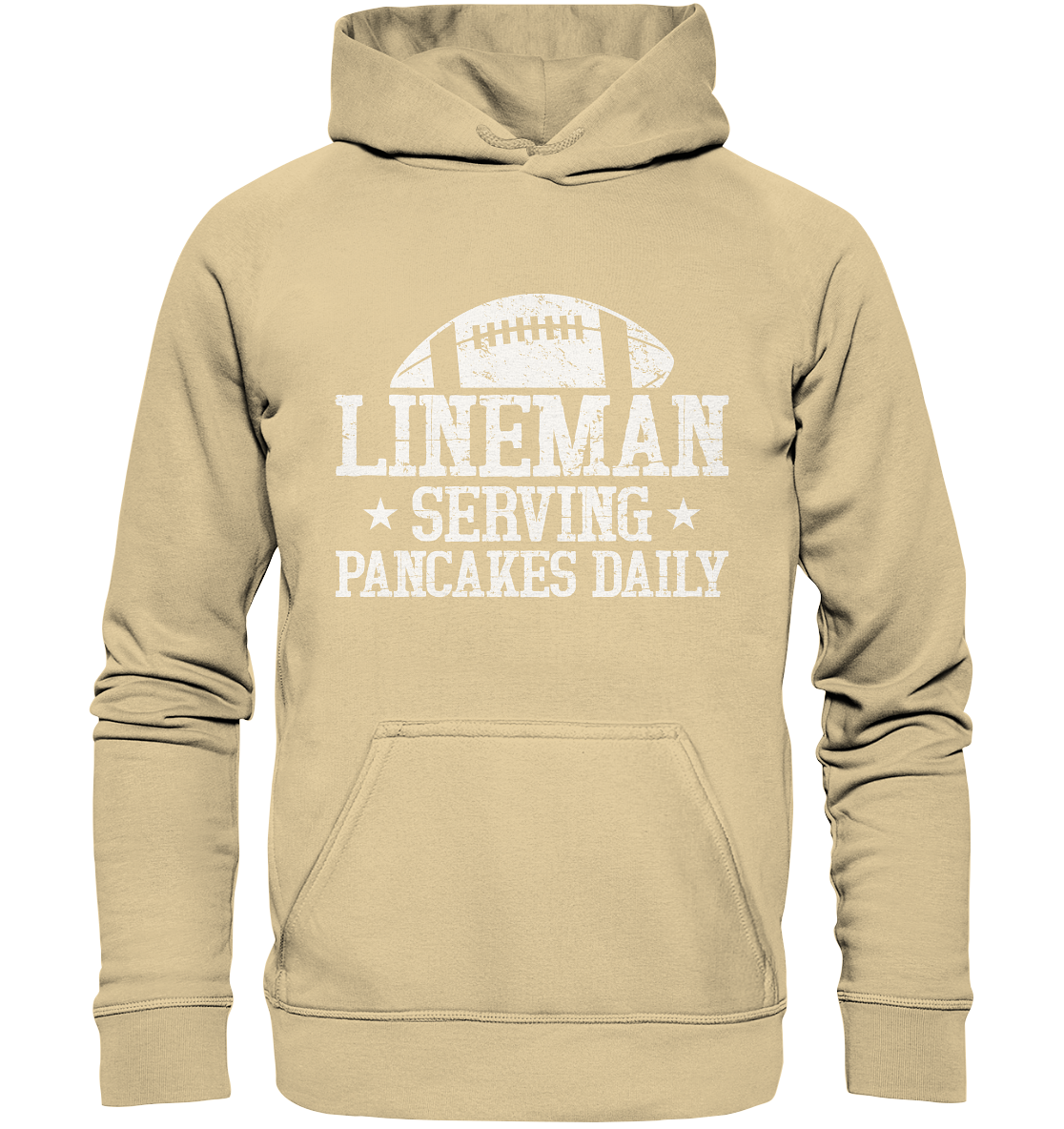 Lineman Serving Pancakes - Basic Unisex Hoodie