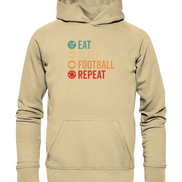 Eat Sleep Football Repeat - Basic Unisex Hoodie