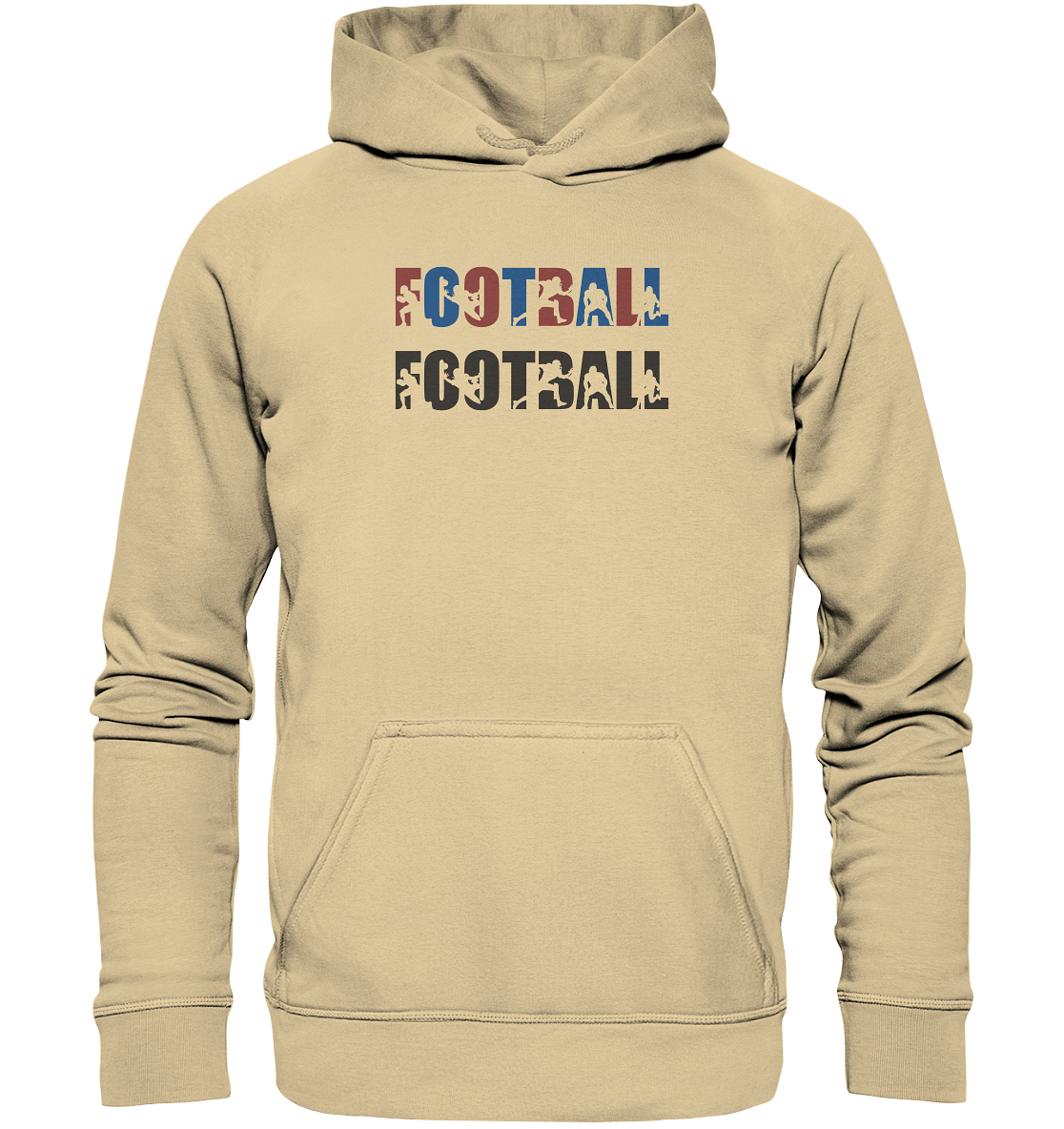 Football Silhouette - Basic Unisex Hoodie