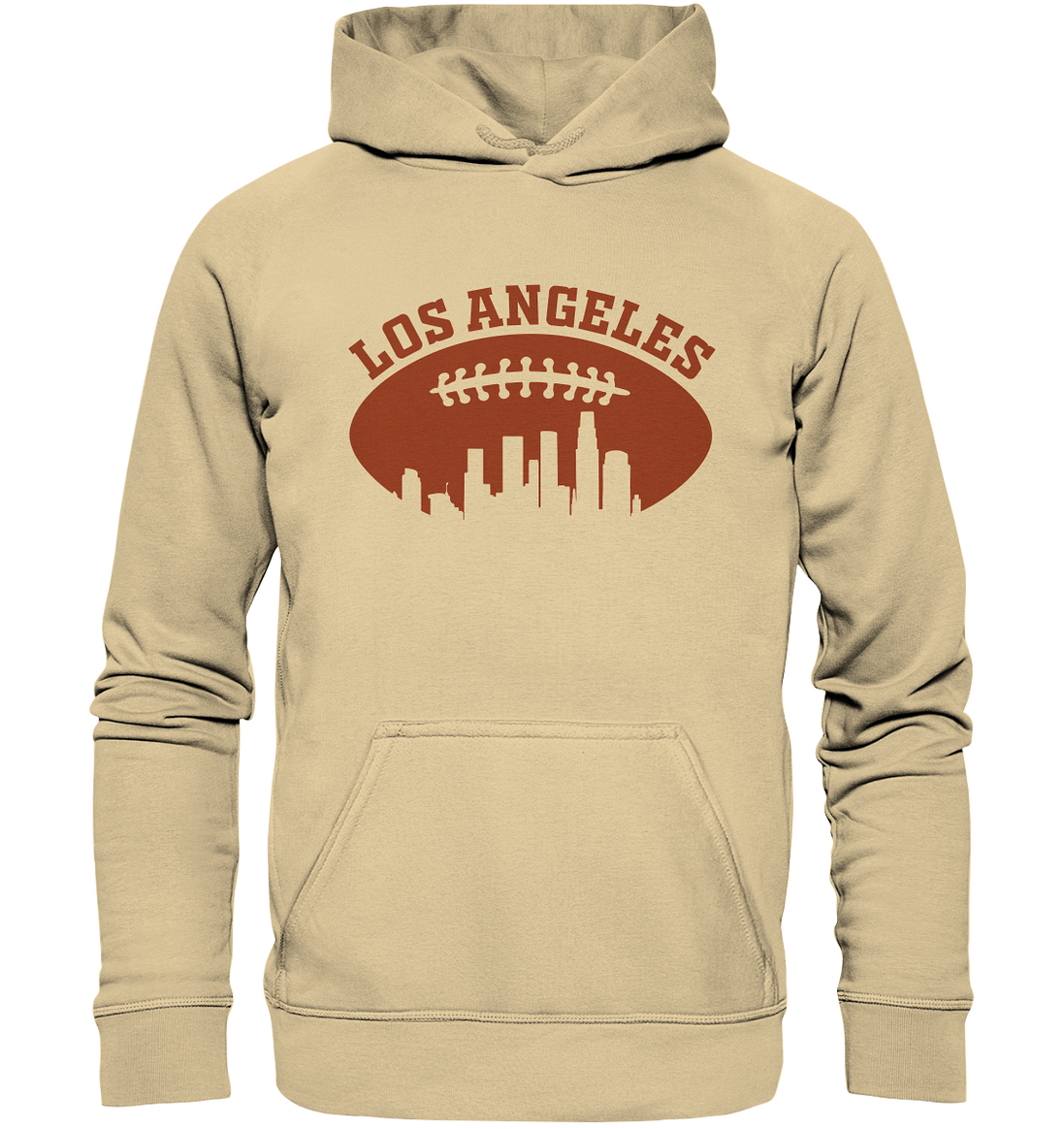 Los Angeles Football Silhouette - Basic Unisex Hoodie