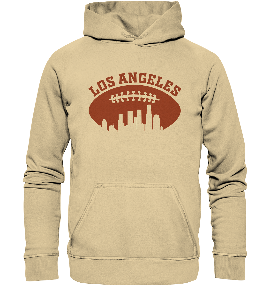 Los Angeles Football Silhouette - Basic Unisex Hoodie