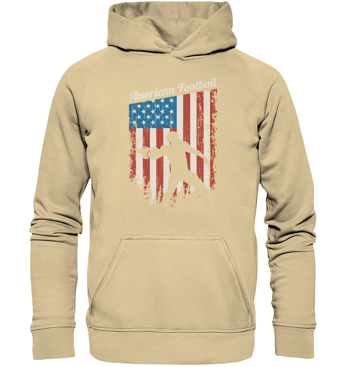 American Football Banner - Basic Unisex Hoodie