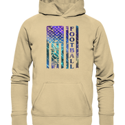 USA Football Flag - Basic Unisex Hoodie
