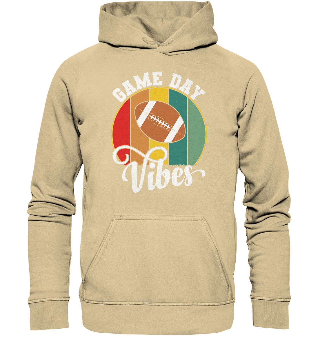 Game Day Vibes White - Basic Unisex Hoodie