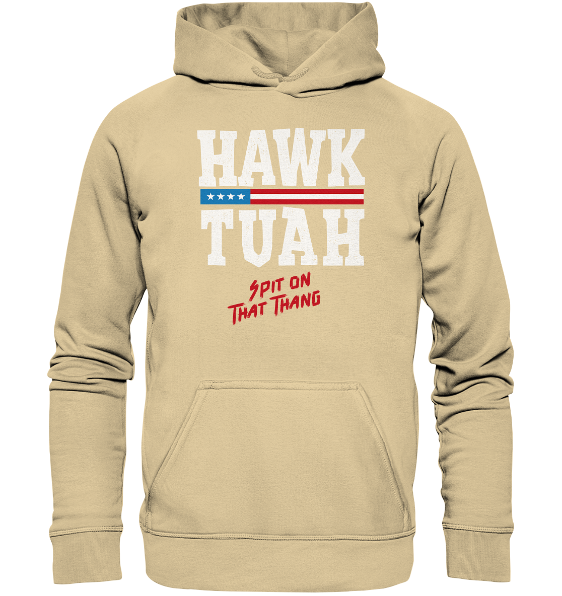 Hawk Tuah White - Basic Unisex Hoodie