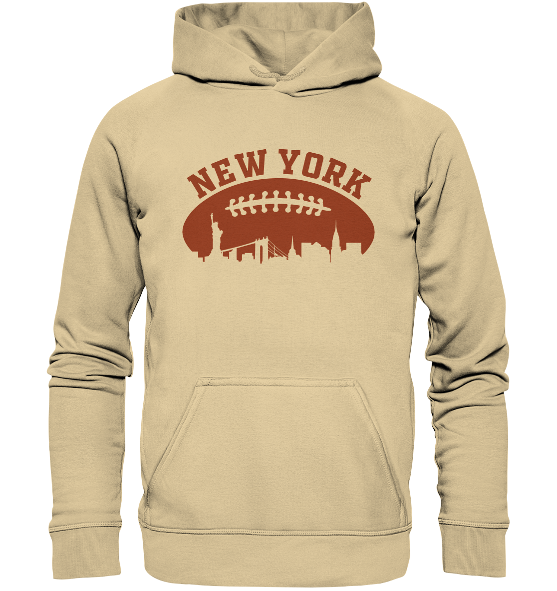 New York Football Silhoutte  - Basic Unisex Hoodie