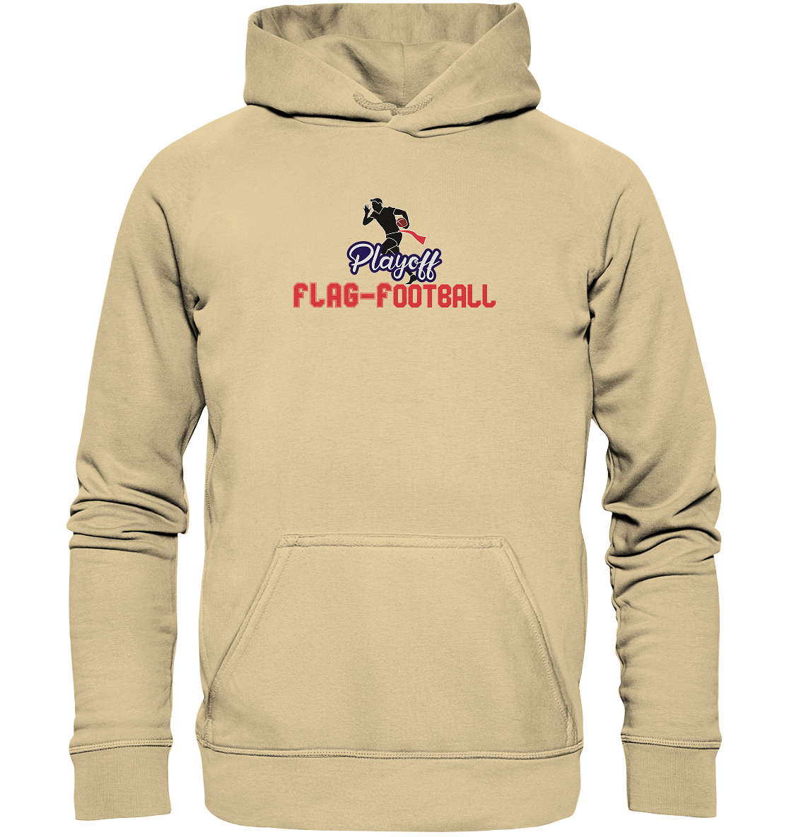 Playoff Flag Football  Men red - Basic Unisex Hoodie
