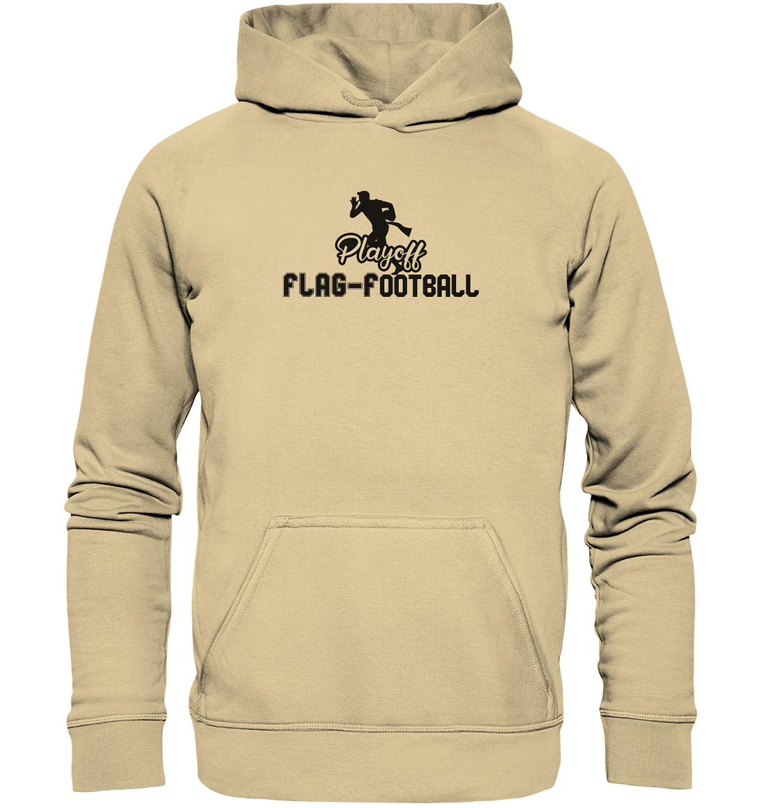 Playoff Flag Football  Men black - Basic Unisex Hoodie