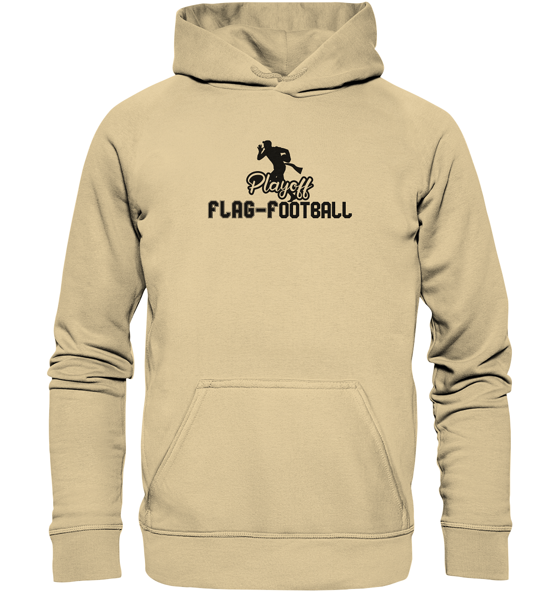 Playoff Flag Football  Men black - Basic Unisex Hoodie