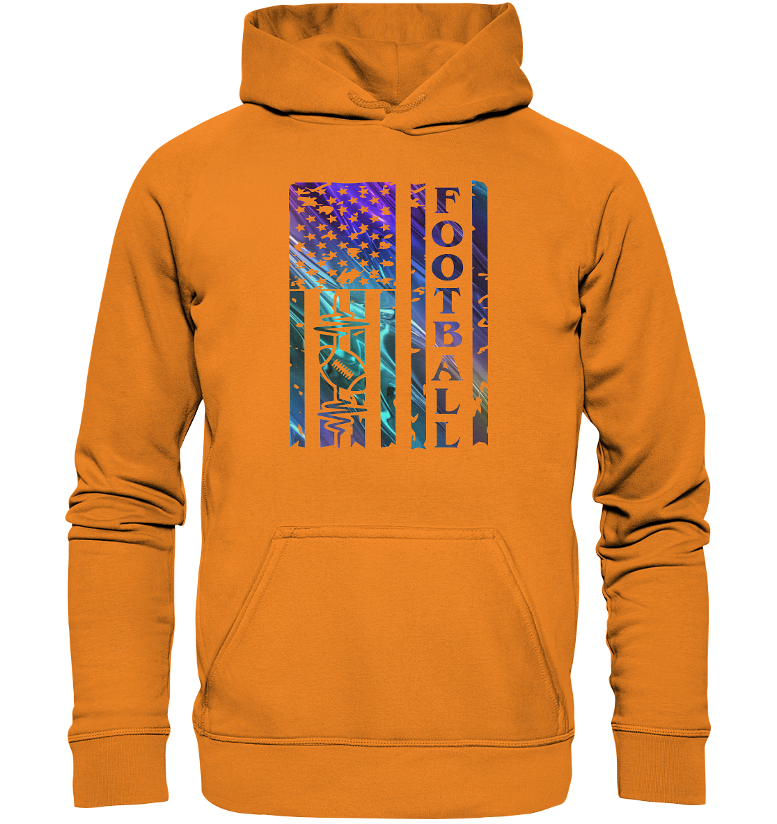 USA Football Flag - Basic Unisex Hoodie