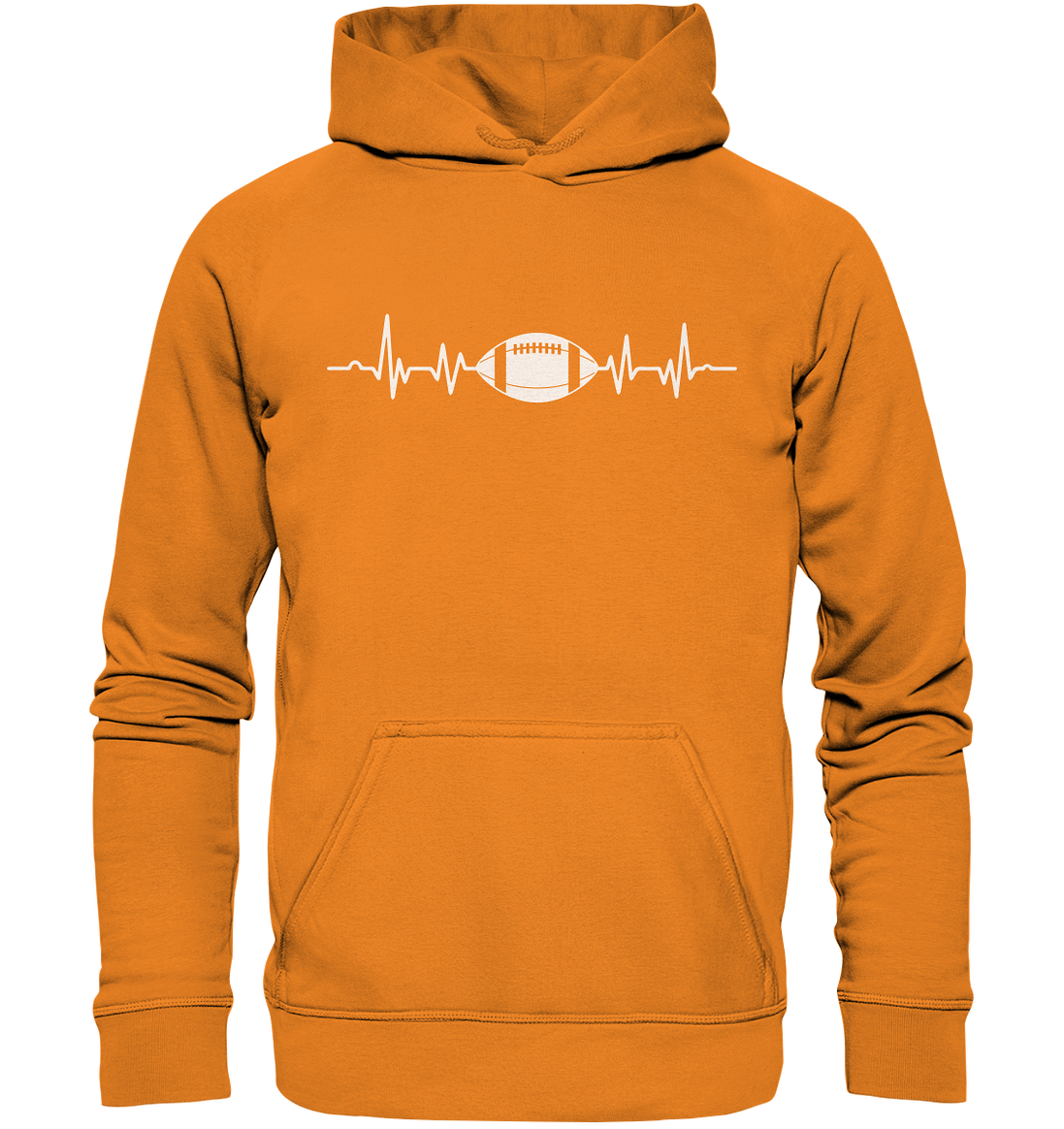 Football Heartbeat - Basic Unisex Hoodie