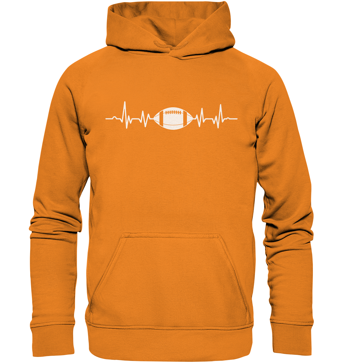 Football Heartbeat - Basic Unisex Hoodie