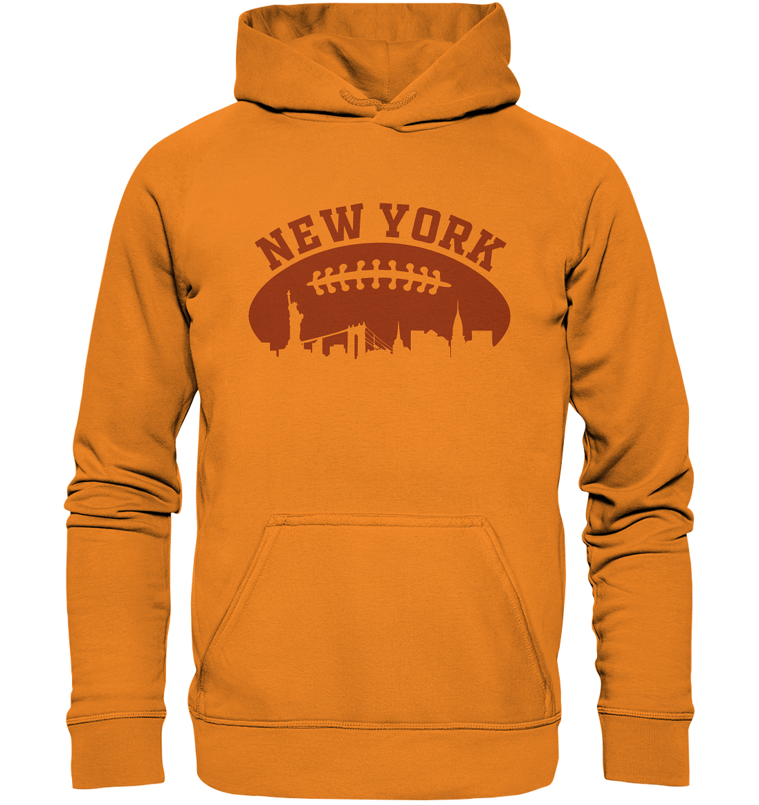 New York Football Silhoutte  - Basic Unisex Hoodie