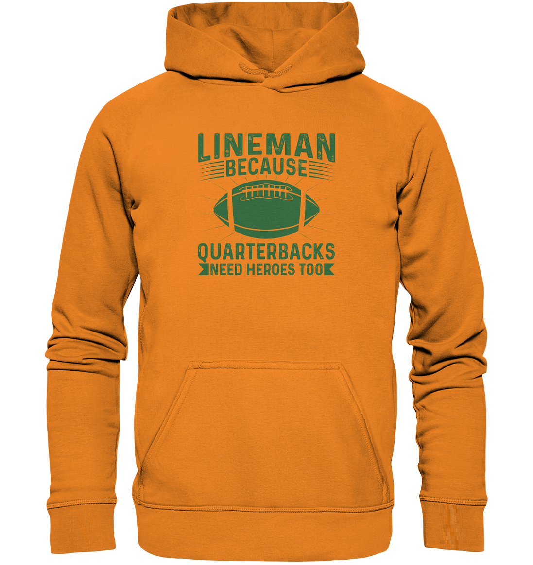 Lineman Heroes Green - Basic Unisex Hoodie