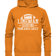 Lineman Serving Pancakes - Basic Unisex Hoodie