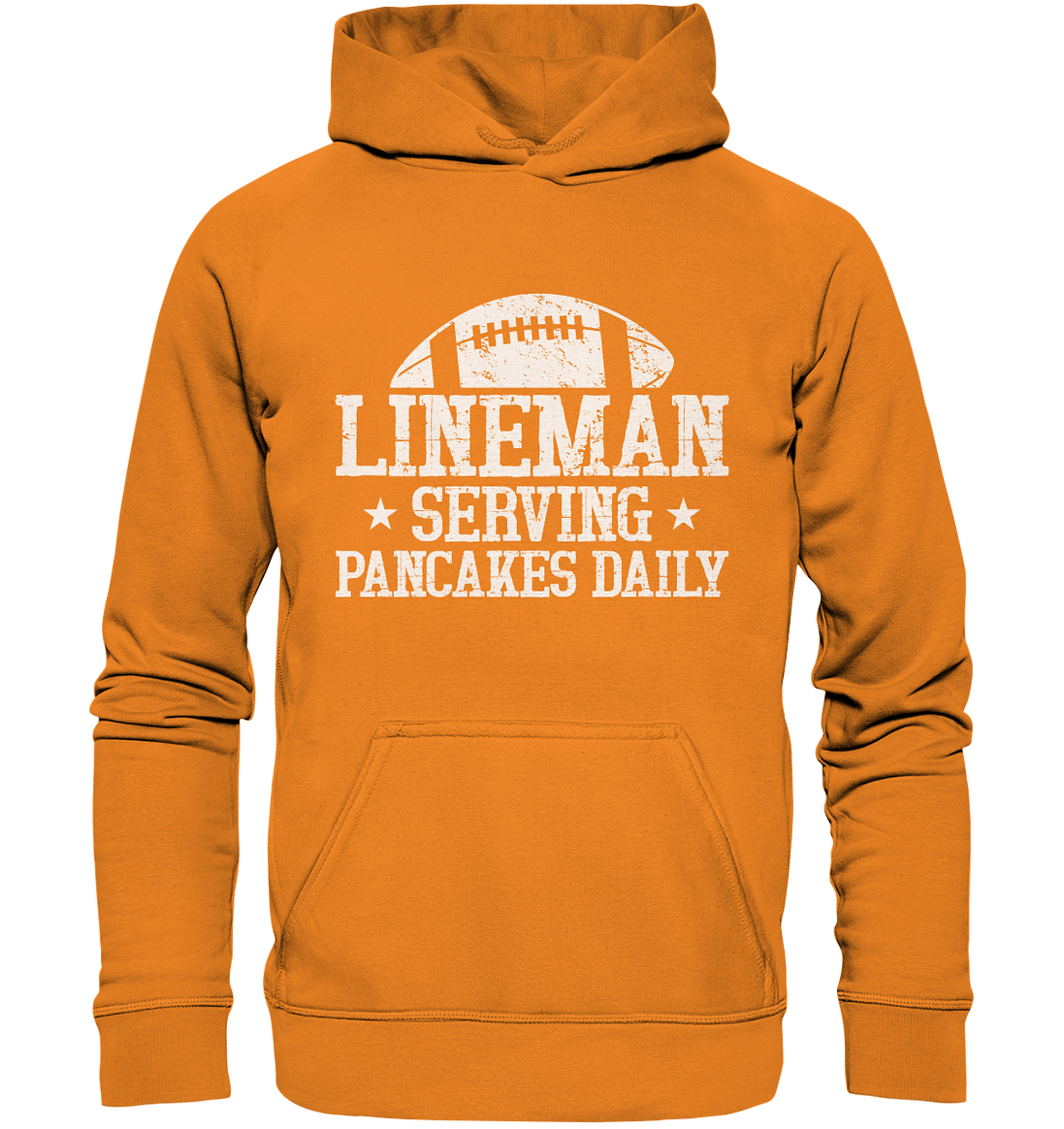 Lineman Serving Pancakes - Basic Unisex Hoodie