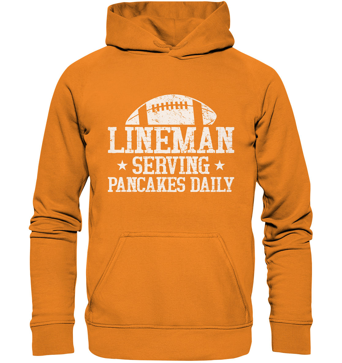 Lineman Serving Pancakes - Basic Unisex Hoodie