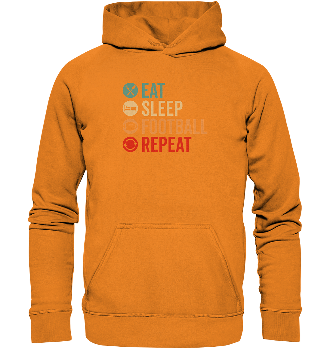 Eat Sleep Football Repeat - Basic Unisex Hoodie