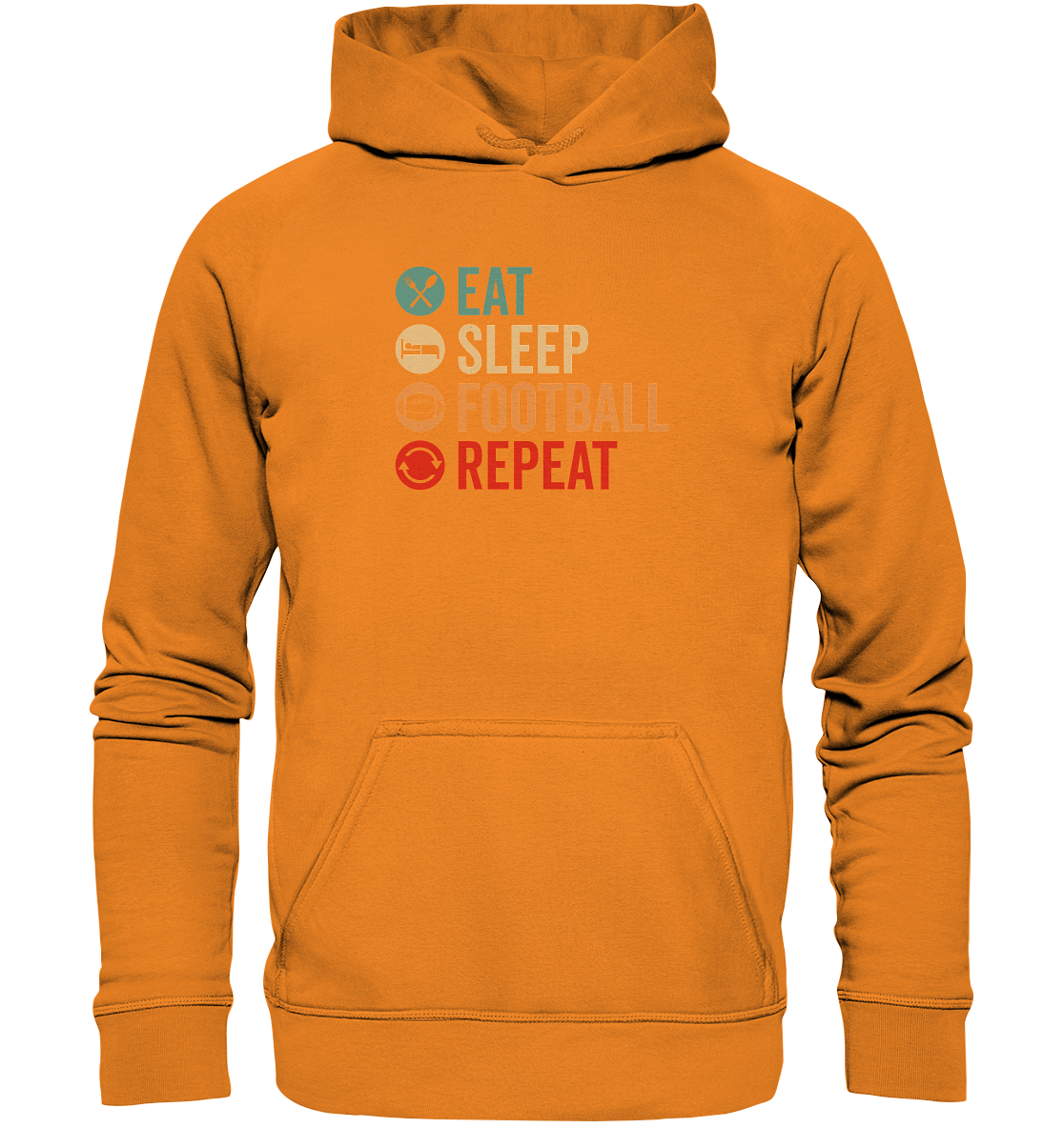Eat Sleep Football Repeat - Basic Unisex Hoodie