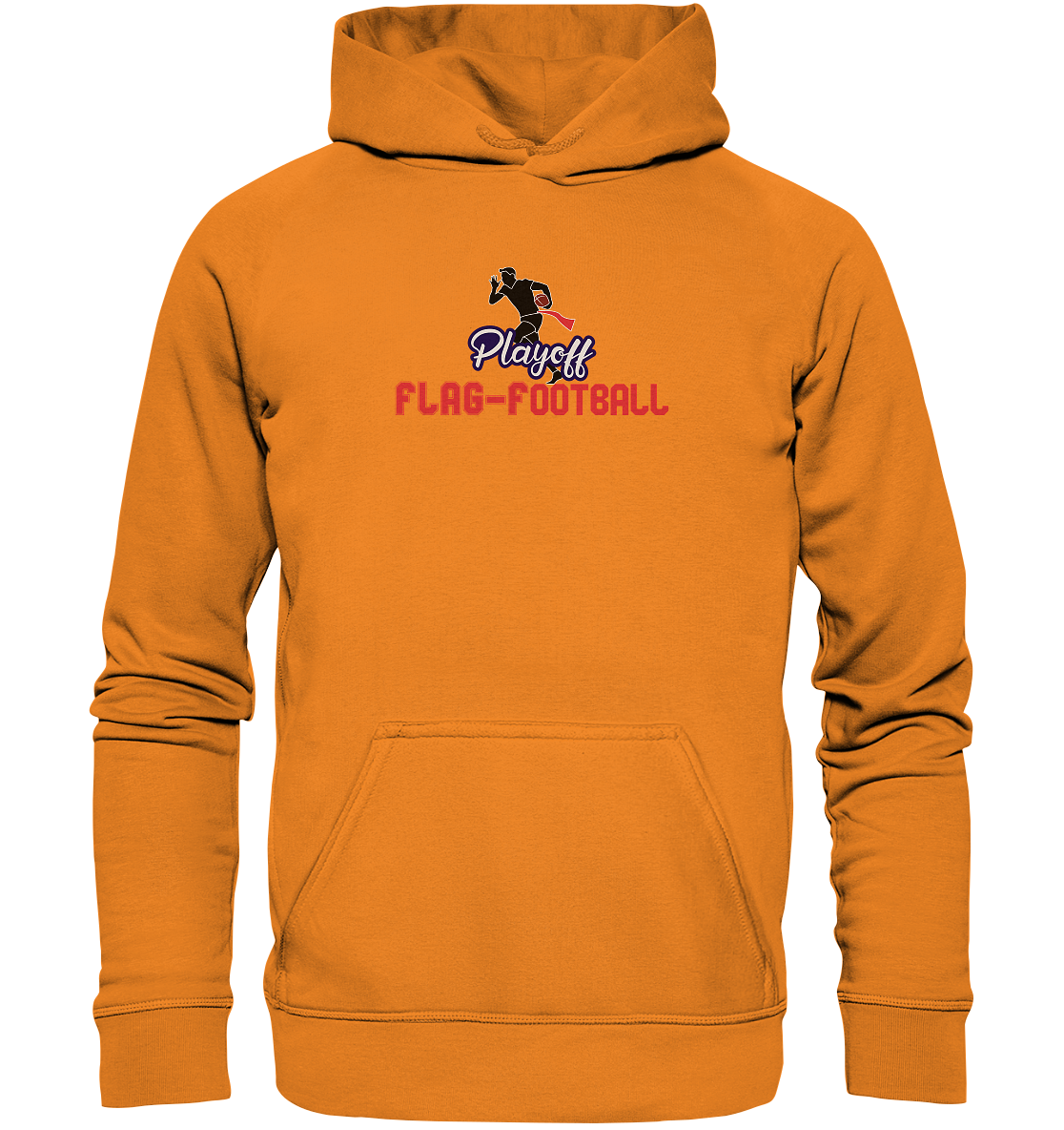 Playoff Flag Football  Men red - Basic Unisex Hoodie